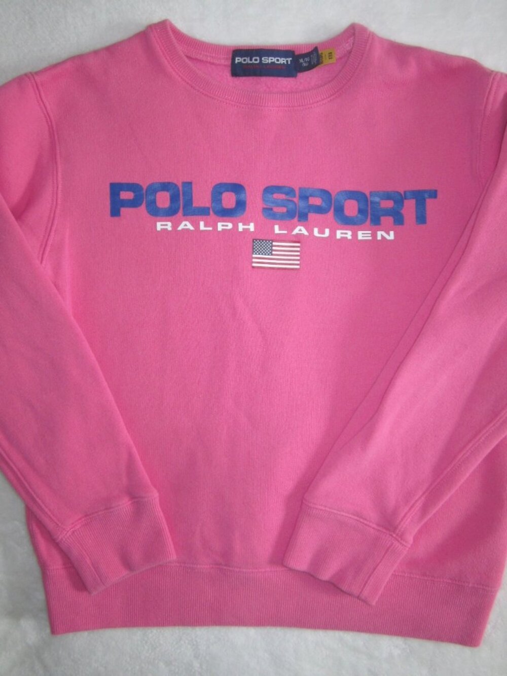 RALPH LAUREN POLO SPORT American Flag Sweatshirt Girl's XL 16